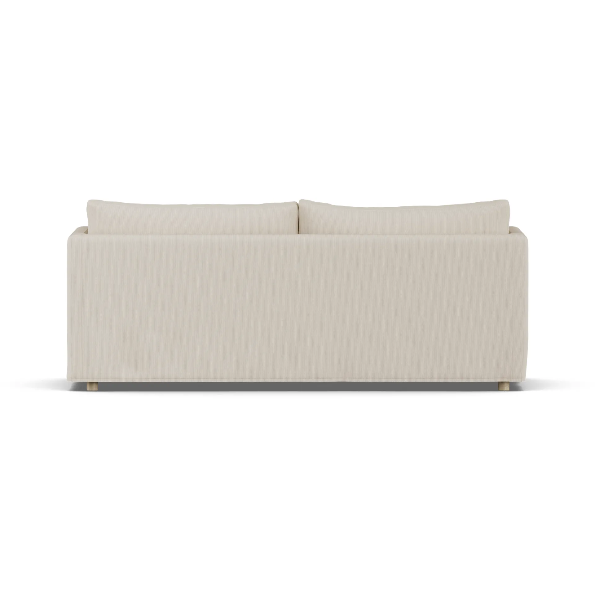 Linnevik sofa, Jump Beige 1956-white-oiled oak, 3-seater, with skirt 1898