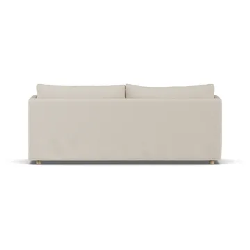 Linnevik sofa - Jump Beige 1956-white-oiled oak, 3-seater, with skirt - 1898