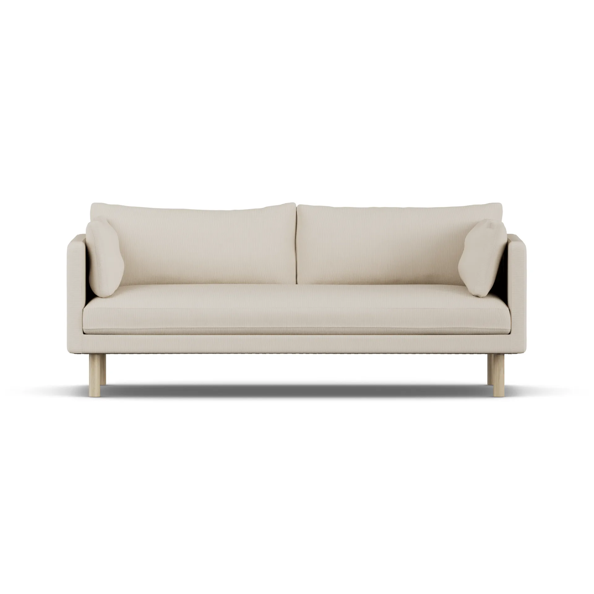 Linnevik sofa, Jump Beige 1956-white-oiled oak, 3-seater 1898