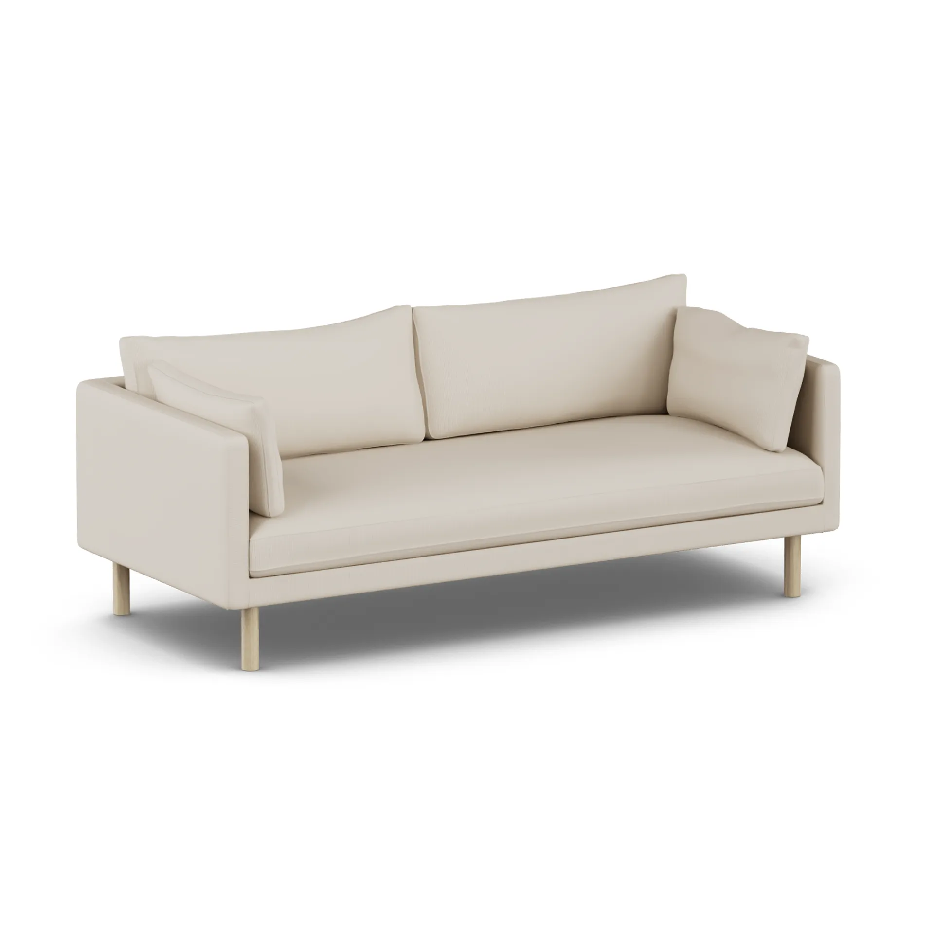 Linnevik sofa, Jump Beige 1956-white-oiled oak, 3-seater 1898