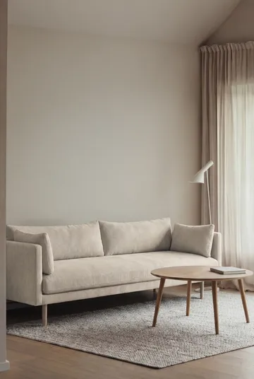 Linnevik sofa - Jump Beige 1956-white-oiled oak, 4-seater - 1898