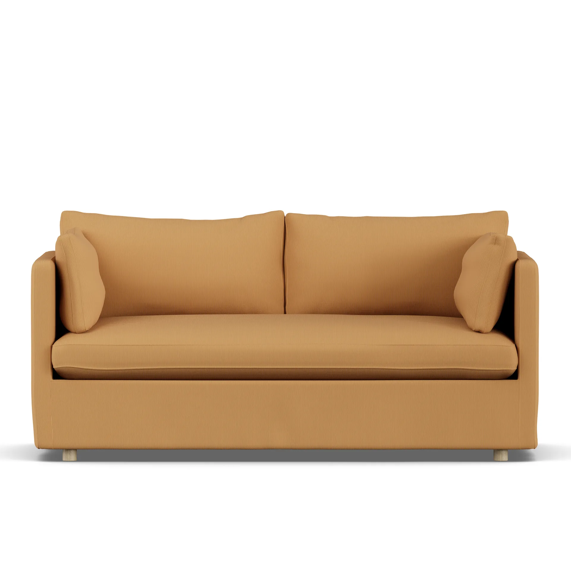 Linnevik sofa, Jump Honey 1959-white-oiled oak, 2-seater, with skirt 1898