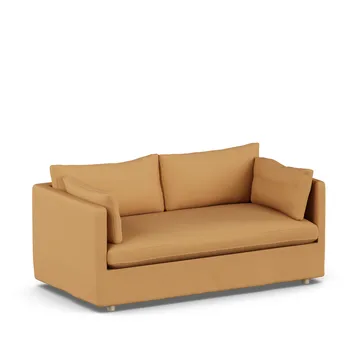 Linnevik sofa - Jump Honey 1959-white-oiled oak, 2-seater, with skirt - 1898