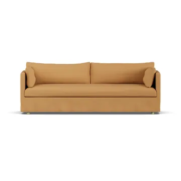 Linnevik sofa - Jump honey 1959-white-oiled oak, 4-seater, with skirt - 1898