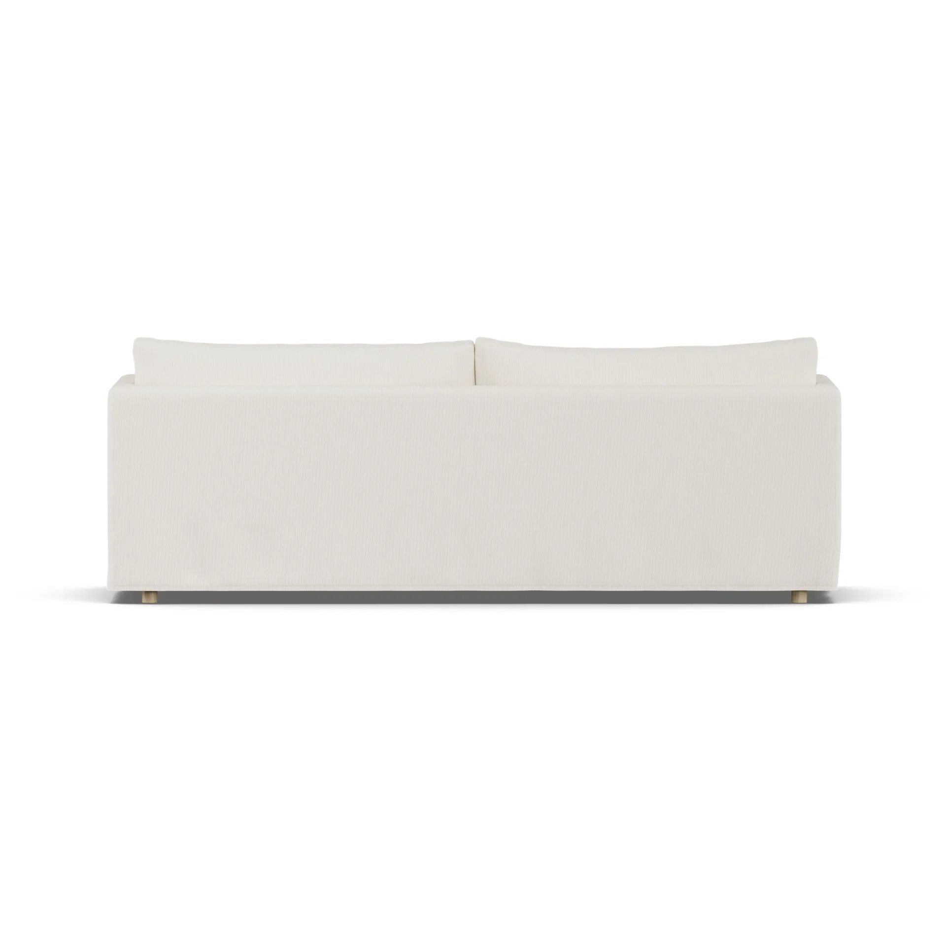 Linnevik sofa, Jump off white 1954-white-oiled oak, 4-seater, with skirt 1898