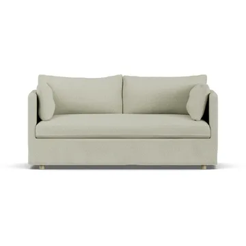 Linnevik sofa - Luiza Beige 3981-white-oiled oak, 2-seater, with skirt - 1898