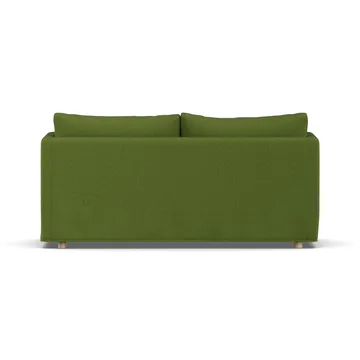Linnevik sofa - Luiza Green 3975-white-oiled oak, 2-seater, with skirt - 1898