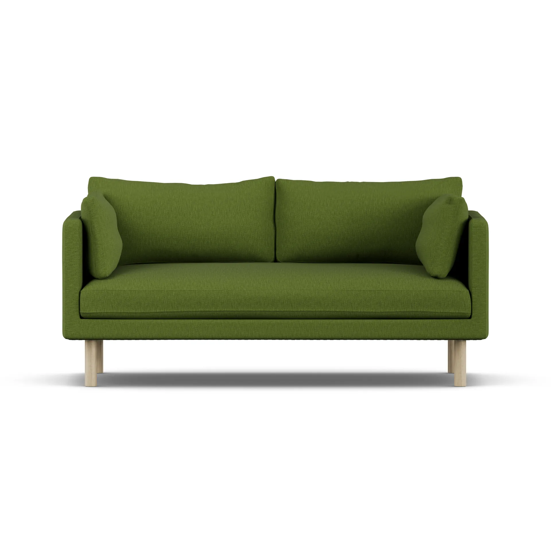 Linnevik sofa, Luiza Green 3975-white-oiled oak, 2-seater 1898