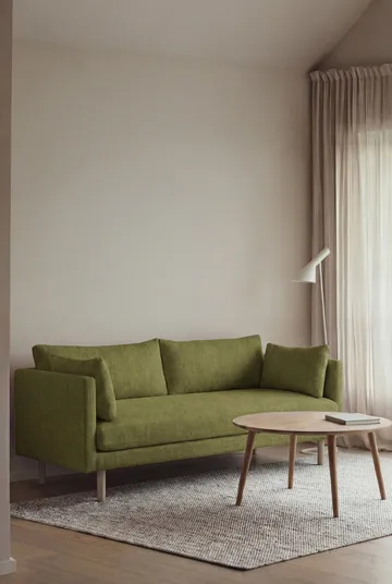 Linnevik sofa - Luiza Green 3975-white-oiled oak, 2-seater - 1898
