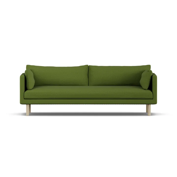 Linnevik sofa - Luiza Green 3975-white-oiled oak, 4-seater - 1898