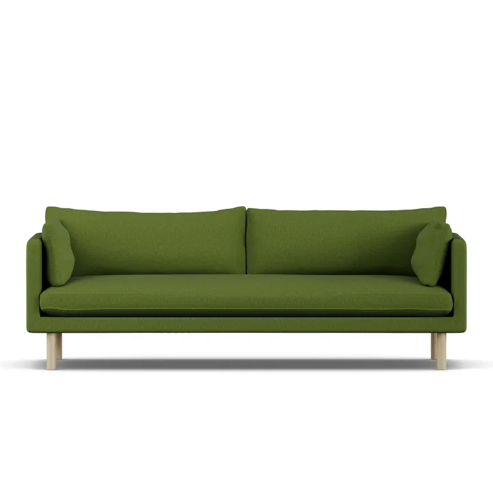 Linnevik sofa - Luiza Green 3975-white-oiled oak, 4-seater - 1898