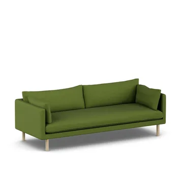 Linnevik sofa - Luiza Green 3975-white-oiled oak, 4-seater - 1898