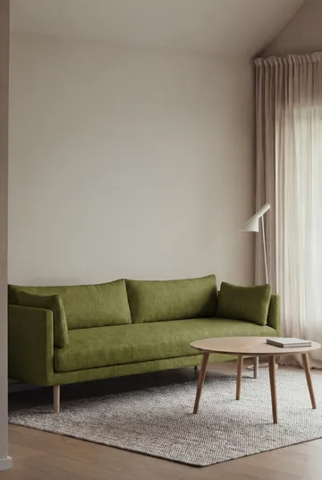 Linnevik sofa - Luiza Green 3975-white-oiled oak, 4-seater - 1898