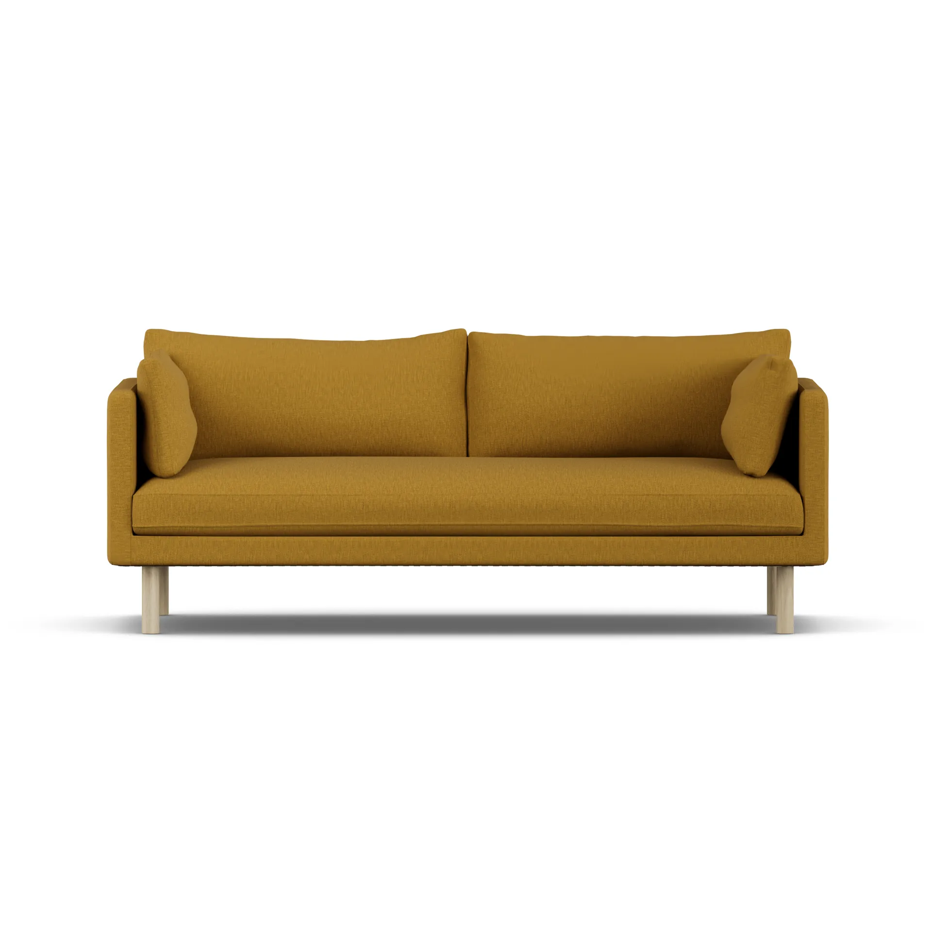 Linnevik sofa, Luiza Mustard 3972-white-oiled oak, 3-seater 1898