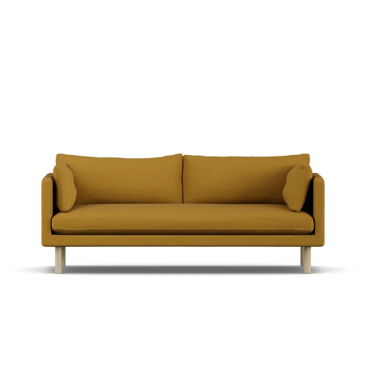 Linnevik sofa - Luiza Mustard 3972-white-oiled oak, 3-seater - 1898