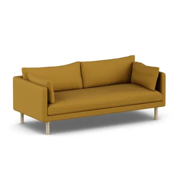Linnevik sofa - Luiza Mustard 3972-white-oiled oak, 3-seater - 1898