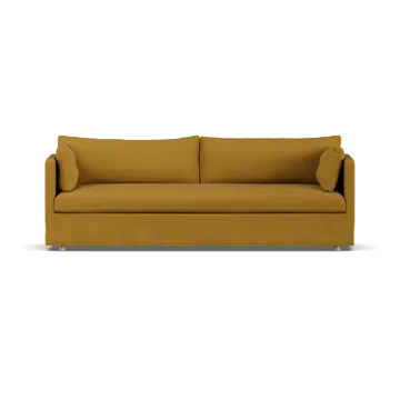 Linnevik sofa - Luiza Mustard 3972-white-oiled oak, 4-seater, with skirt - 1898