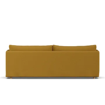 Linnevik sofa - Luiza Mustard 3972-white-oiled oak, 4-seater, with skirt - 1898