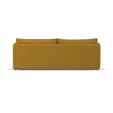 Linnevik sofa - Luiza Mustard 3972-white-oiled oak, 4-seater, with skirt - 1898