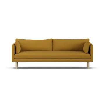 Linnevik sofa - Luiza Mustard 3972-white-oiled oak, 4-seater, without skirt - 1898
