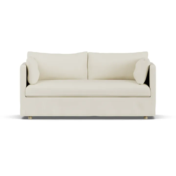 Linnevik sofa - Oslo Nature 1540-white-oiled oak, 2-seater, with skirt - 1898