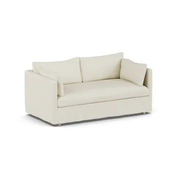 Linnevik sofa - Oslo Nature 1540-white-oiled oak, 2-seater, with skirt - 1898