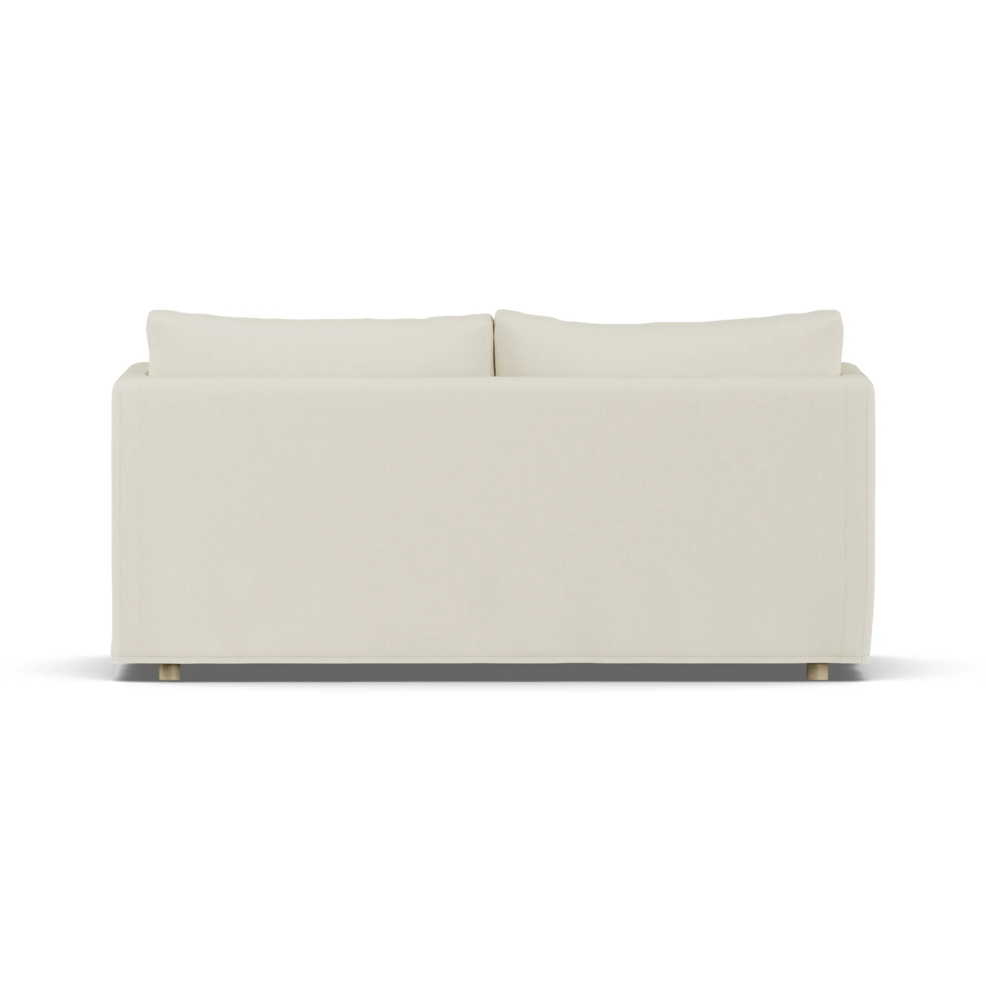 Linnevik sofa, Oslo Nature 1540-white-oiled oak, 2-seater, with skirt 1898
