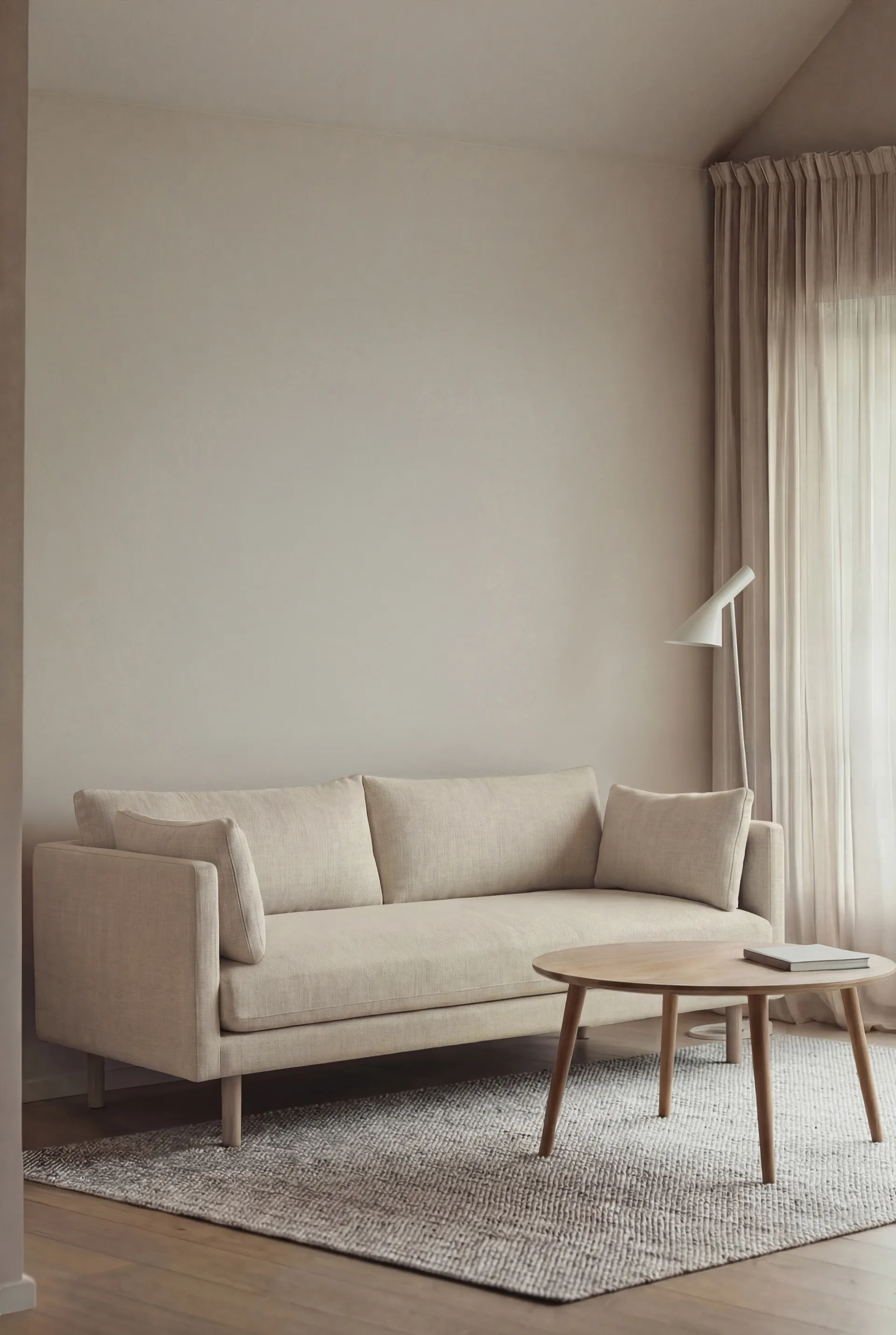 Linnevik sofa, Oslo Nature 1540-white-oiled oak, 2-seater 1898