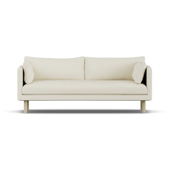 Linnevik sofa - Oslo Nature 1540-white-oiled oak, 3-seater, without skirt - 1898