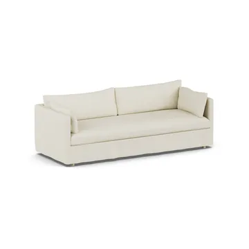 Linnevik sofa - Oslo Nature 1540-white-oiled oak, 4-seater, with skirt - 1898