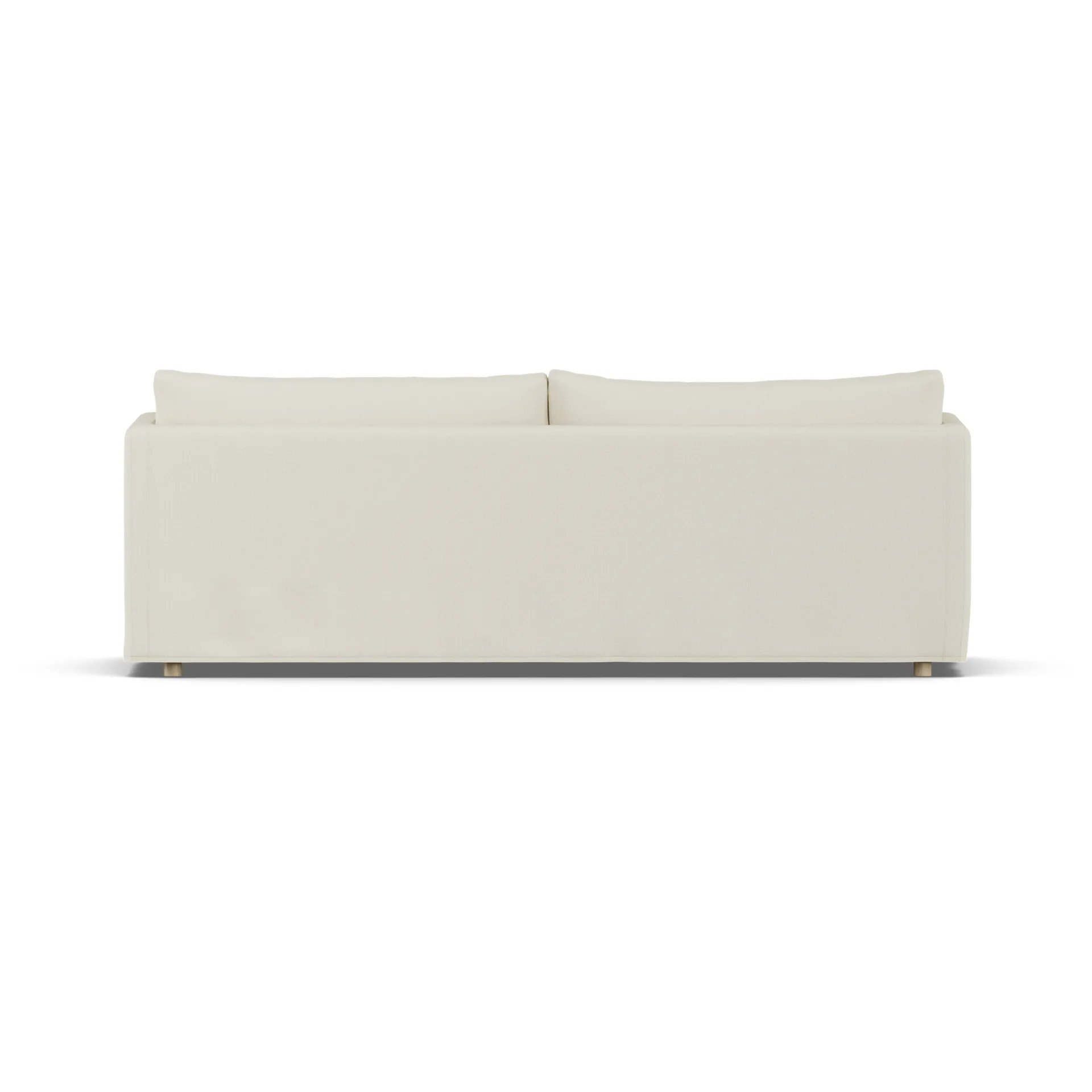 Linnevik sofa, Oslo Nature 1540-white-oiled oak, 4-seater, with skirt 1898