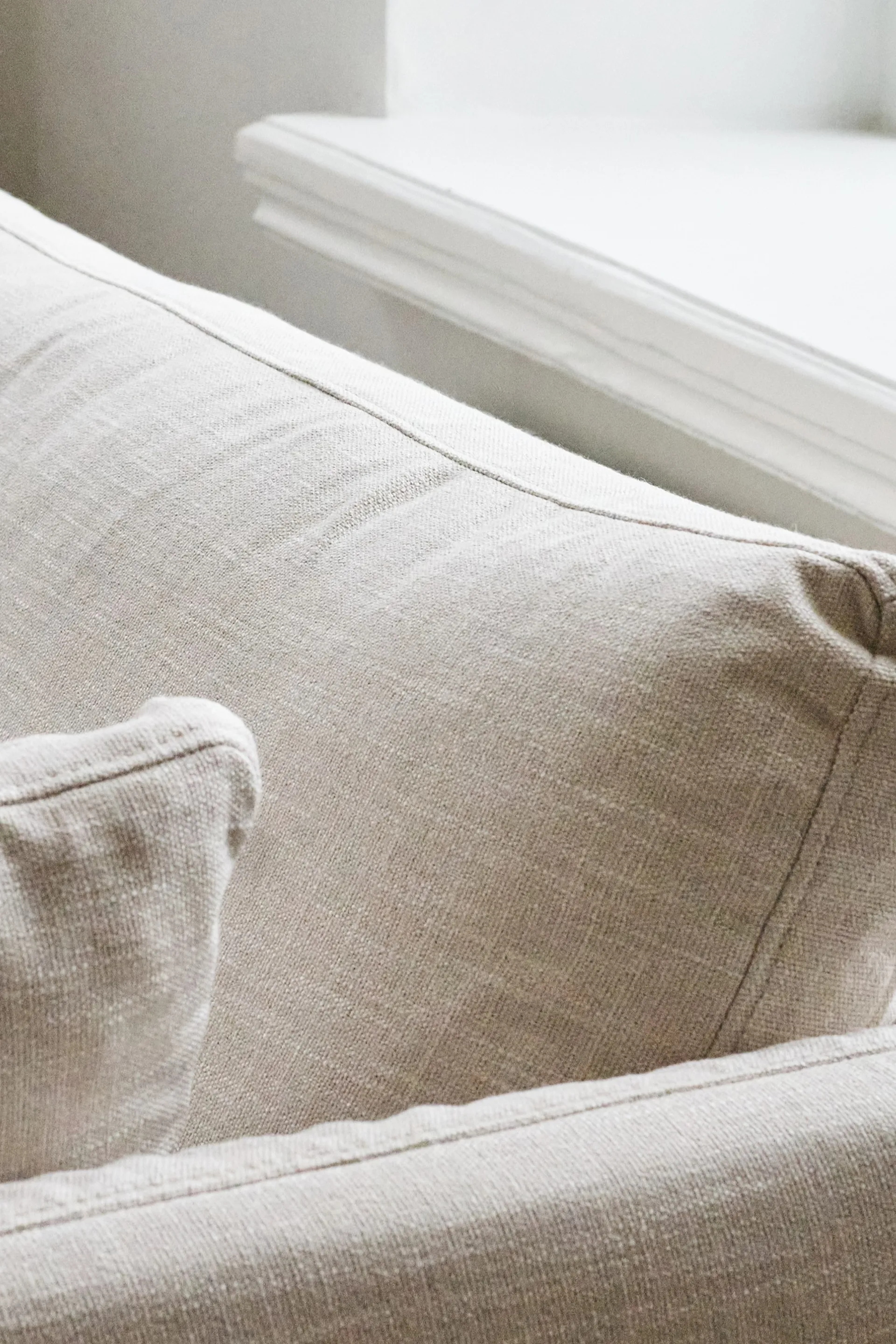 Linnevik sofa, Same Beige 6670-white-oiled oak, 2-seater 1898