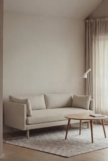 Linnevik sofa - Same Beige 6670-white-oiled oak, 2-seater - 1898