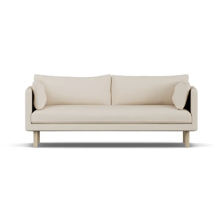 Linnevik sofa - Same Beige 6670-white-oiled oak, 3-seater, without skirt - 1898