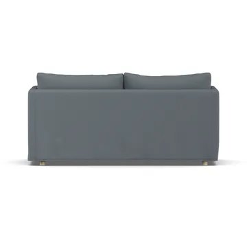 Linnevik sofa - Same Blue 6678-white-oiled oak, 2-seater, with skirt - 1898
