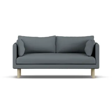 Linnevik sofa - Same Blue 6678-white-oiled oak, 2-seater, without skirt - 1898