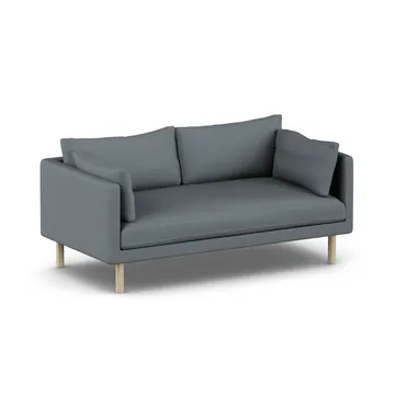 Linnevik sofa - Same Blue 6678-white-oiled oak, 2-seater, without skirt - 1898