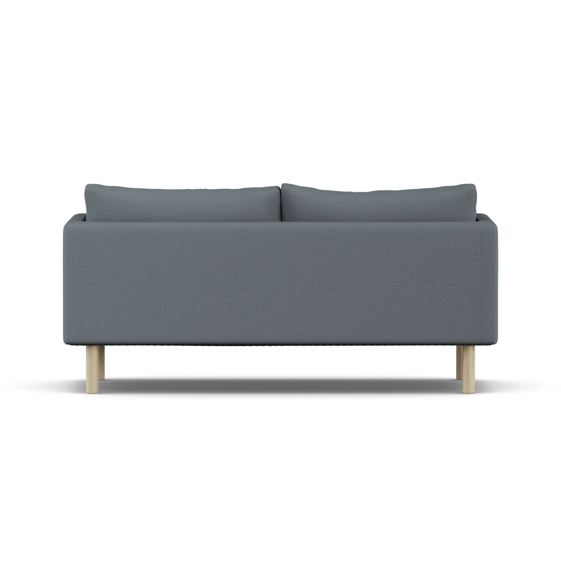 Linnevik sofa, Same Blue 6678-white-oiled oak, 2-seater, without skirt 1898