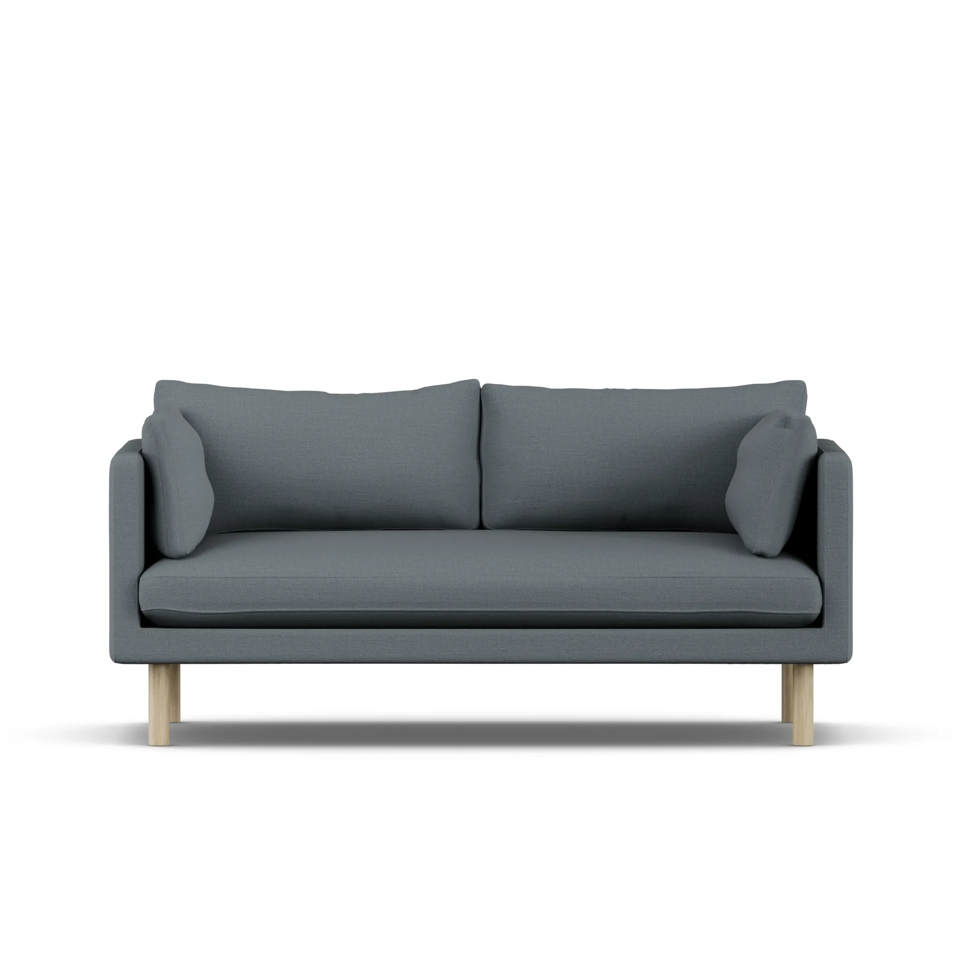 Linnevik sofa, Same Blue 6678-white-oiled oak, 2-seater 1898