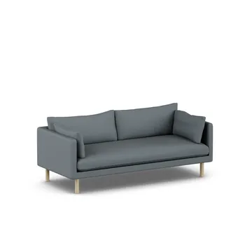 Linnevik sofa - Same Blue 6678-white-oiled oak, 3-seater - 1898