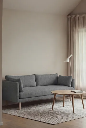 Linnevik sofa - Same Blue 6678-white-oiled oak, 3-seater - 1898