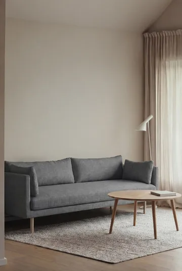 Linnevik sofa - Same Blue 6678-white-oiled oak, 4-seater - 1898