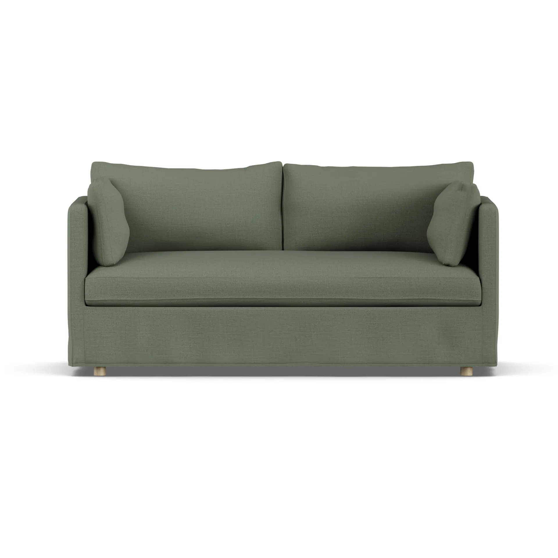 Linnevik sofa, Same Forest 6677-white-oiled oak, 2-seater, with skirt 1898