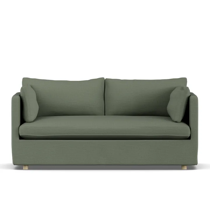 Linnevik sofa - Same Forest 6677-white-oiled oak, 2-seater, with skirt - 1898