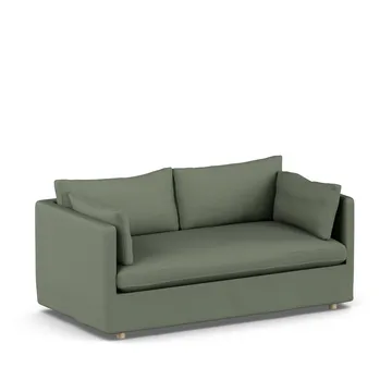 Linnevik sofa - Same Forest 6677-white-oiled oak, 2-seater, with skirt - 1898