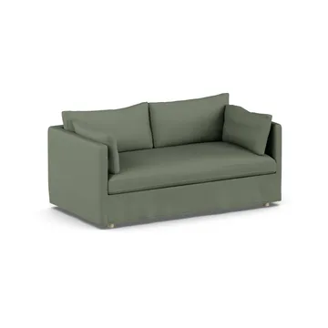 Linnevik sofa - Same Forest 6677-white-oiled oak, 2-seater, with skirt - 1898