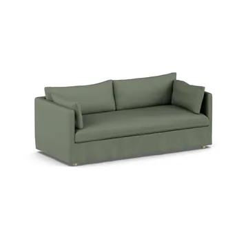 Linnevik sofa - Same Forest 6677-white-oiled oak, 3-seater, with skirt - 1898