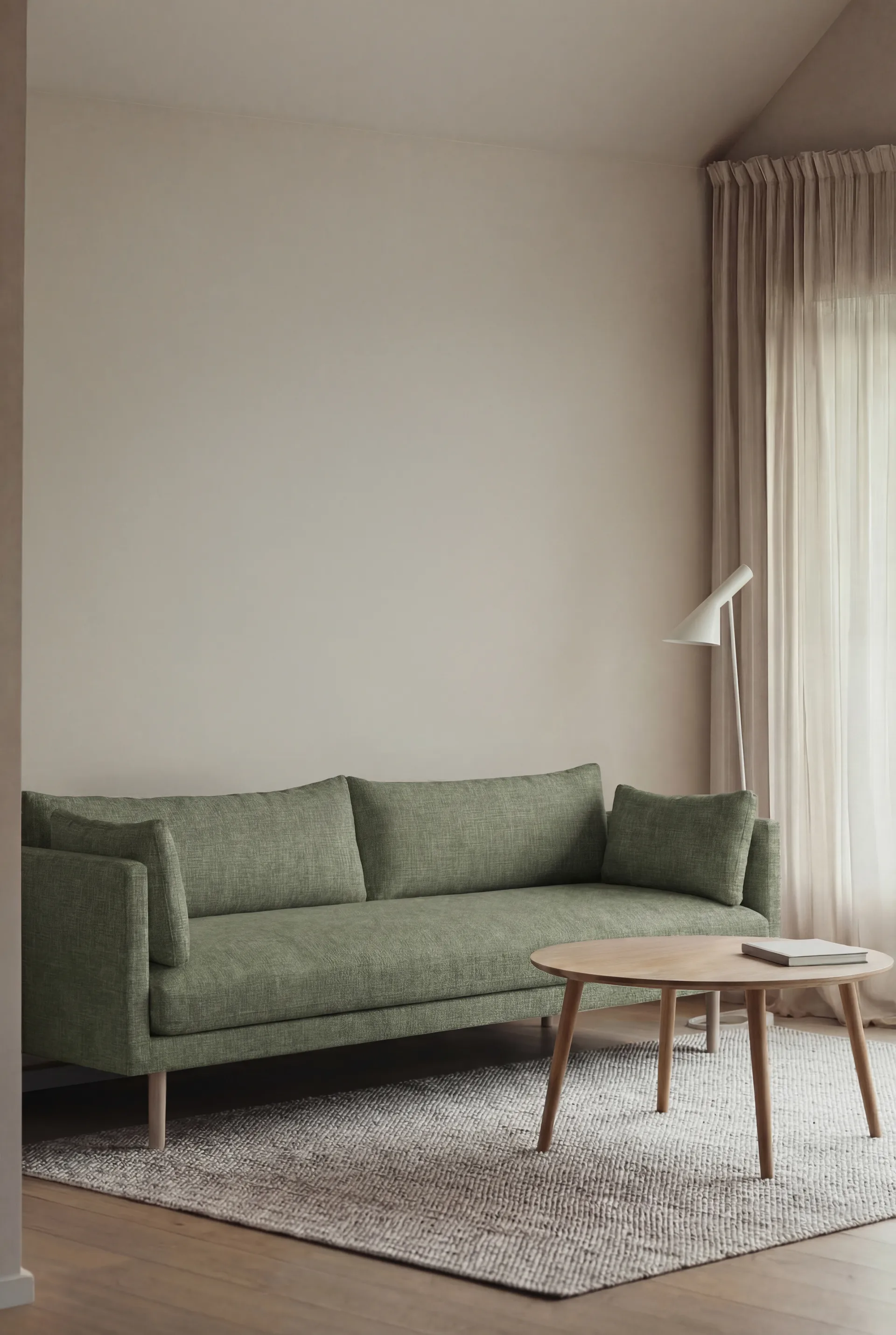 Linnevik sofa, Same Forest 6677-white-oiled oak, 4-seater 1898