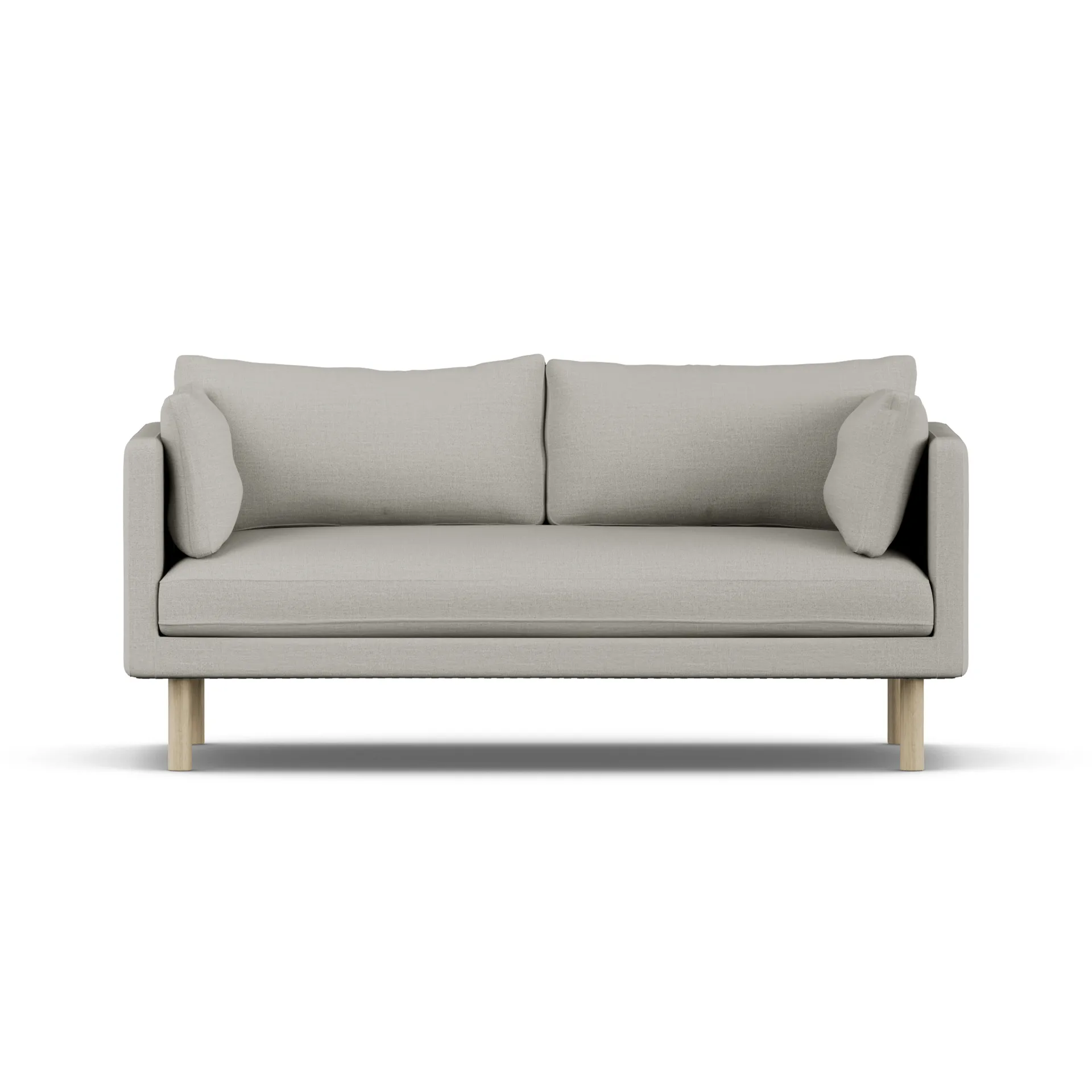 Linnevik sofa, Same Grey 6673-white-oiled oak, 2-seater 1898