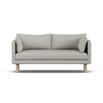 Linnevik sofa - Same Grey 6673-white-oiled oak, 2-seater - 1898